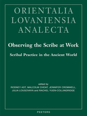 cover image of Observing the Scribe at Work